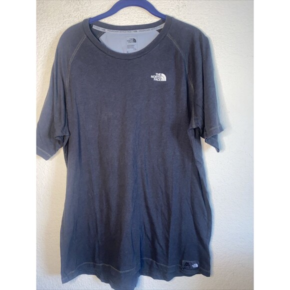 The North Face Shirt flash dry Mens Gray Short Sleeve Athletics Layer Hike L - Picture 1 of 5